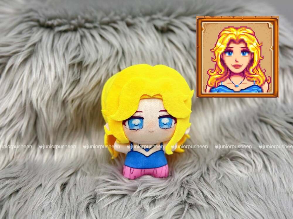 Stardew Valley 10Cm Plush,Stardew Valley Haley 10Cm Doll,Gift for Stardew Valley